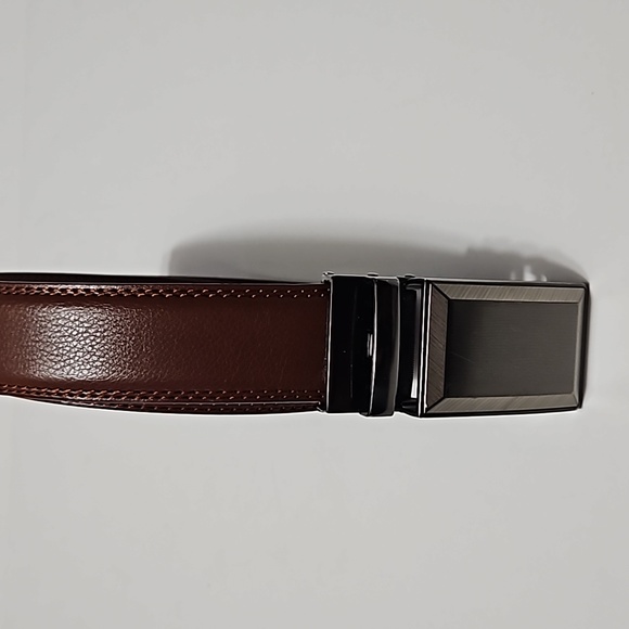 Bulliant Adjustable Brown Leather Belt Men's Size 36 #M-138 - Picture 2 of 8